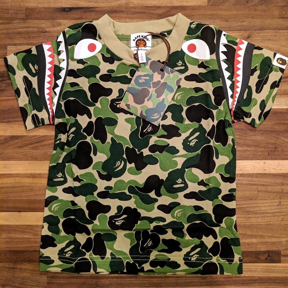 ABC CAMO SHARK SHOULDER TEE KIDS